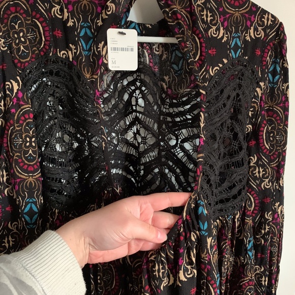 *LAST CHANCE* Free People Sweet Thang Printed Tunic Dress M - Picture 5 of 6